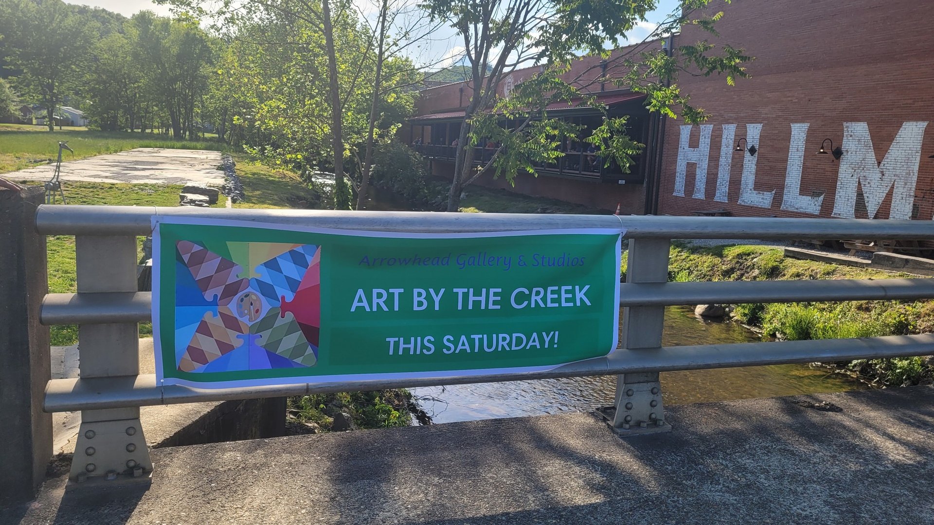 art by the creek sign