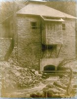 Catawba Falls Power Building -This rare photograph from the archives shows the little known power generating station erected next to the falls.