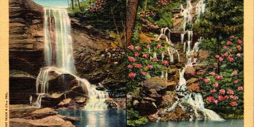 Catawba Falls Antique Postcard